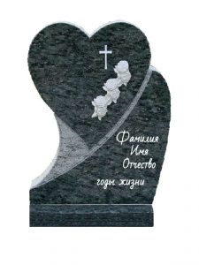 Памятник для ребенка в форме сердца