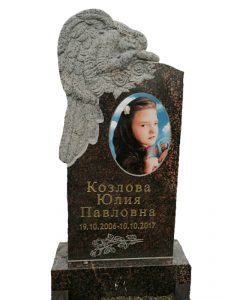 Памятник для ребенка с ангелом